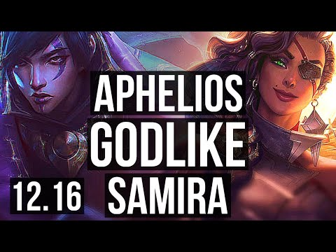 APHELIOS & Yuumi vs SAMIRA & Senna (ADC) | Rank 8 Aphelios, Godlike, 19/5/6 | TR Master | 12.16
