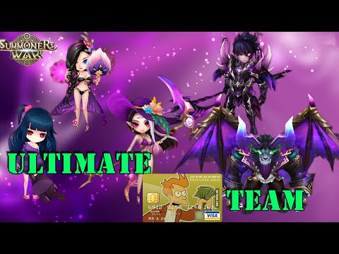 Mono dark element team - G3 rush with VISA - Summoners War RTA