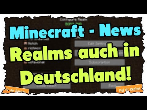 TheMiners007 -  Minecraft Realms (Mojang Server) now also in Germany!  - Minecraft News