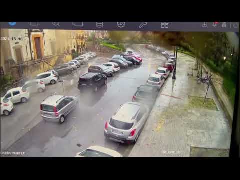 Palermo: palma cade su auto e la distrugge - 11 Dicembre 2021 -