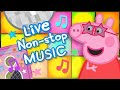 Peppa Pig Official Music Videos Peppa Pig Music Songs 24 7 🪩 Peppa Pig Theme Tune Remix More