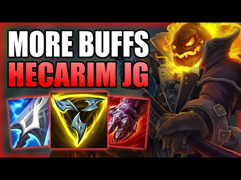 HOW TO PLAY HECARIM JUNGLE WITH MORE BUFFS PATCH 11.12! Best Build/Runes S+ Guide League of Legends