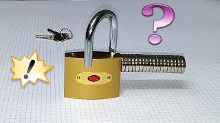 The trick revealed how to unlock the lock with a magnet