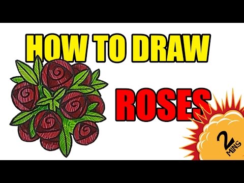 How To Draw Roses IN 2 MINUTES! – Rose Drawing Step by Step – kidsopedia
