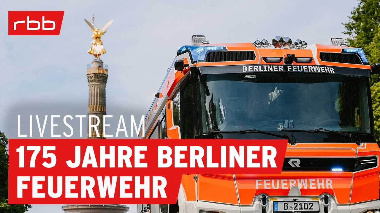 Großer Feuerwehr-Fahrzeugkorso – Live aus Berlin