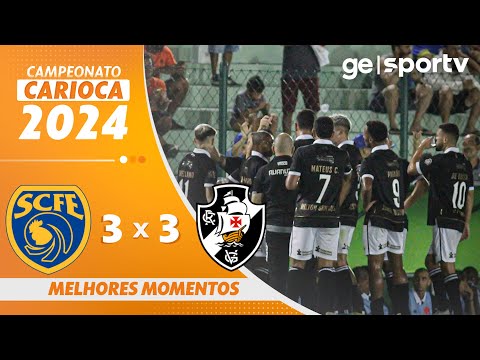 Gols e lances de Vasco da Gama x Sampaio Corrêa - RJ