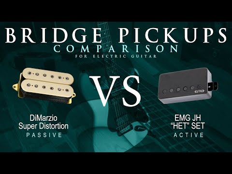 DiMarzio SUPER DISTORTION vs EMG JH HET SET - Bridge Guitar Pickup Comparison Tone Demo
