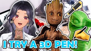 【HANDCAM】I TRY A 3D PEN FOR THE 1ST TIME!😄🖋💖【NIJISANJI EN | Scarle Yonaguni】