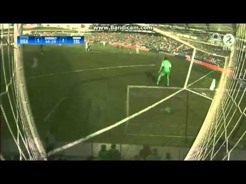 Aron Sigurðarson and his first international goal