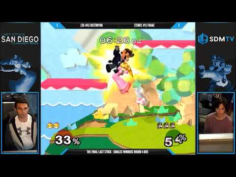 LSSD 155 - Destroyah (Peach) vs. Franz (Doc) - SSBM WR4 - Smash Melee