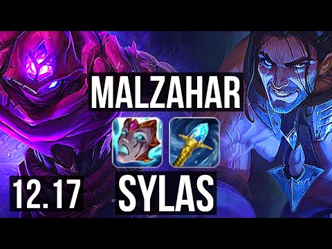 MALZAHAR vs SYLAS (MID) | 3/0/8, 1.5M mastery, 300+ games | KR Diamond | 12.17