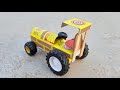 How To Make A Tractor At Home From Matchbox Diy Electric Tractor Mini Tractor Toy