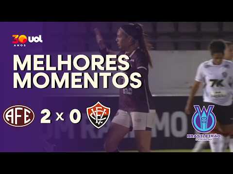 Gols e lances de Ferroviária-SP x Vitória