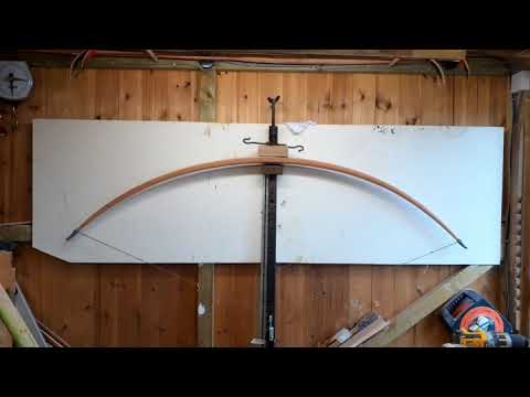 130#@30 bamboo backed Pacific yew bow