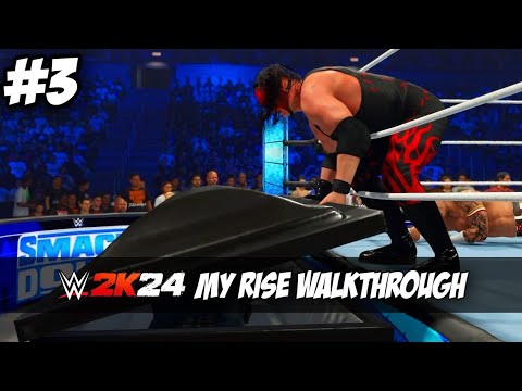 WWE 2K24 MyRISE UNDISPUTED Career Mode Part 3 - Vs Kane In Casket Match