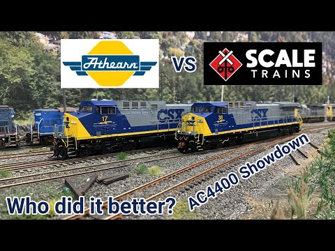 Athearn VS Scaletrains HO Scale GE AC4400 Comparison
