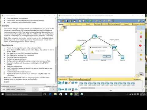 [CCNA S1] 6.5.1.2 Packet Tracer Skills Integration Challenge.