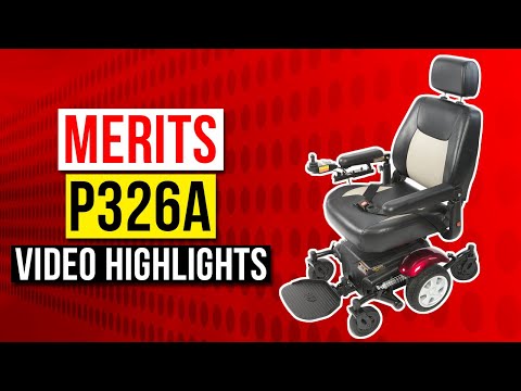 Merits Health P326A Vision Sport Electric Wheelchair [2024]