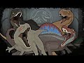 Tyrannosaurus Rex And Spinosaurus VS Indominus Rex And Giganotosaurus Jurassic World Animation