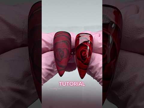 Blooming rose tutorial #nails #valentinesnails #nailtutorial #naildesign #nailart #gelxnails #gelx