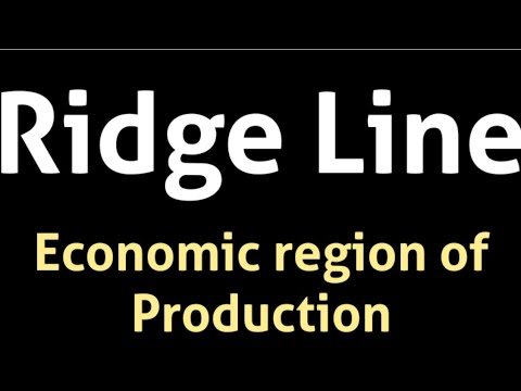 , title : 'Ridge Line , iso quant curve & Ridge line # Economic region of production'