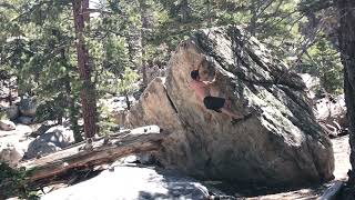 Video thumbnail of George of the Jungle (right exit), V4. Tramway