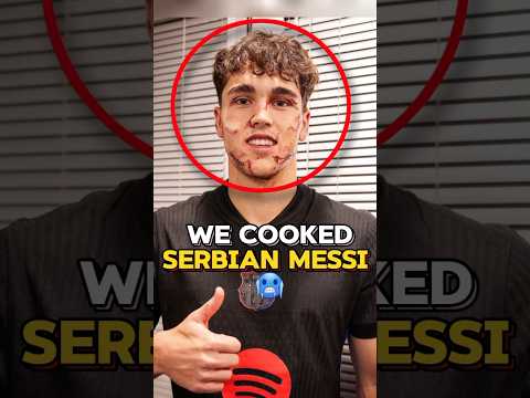 Barcelona beat FK Crvena zvezda 5-2 humbling serbian messi 🥶 #football #shorts