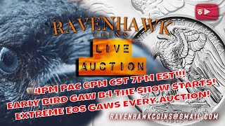 🔴🔨Thursday Night Live Gold, Silver, & Rare Coin Auction! & EXTREME EOS GAW!