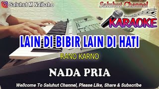 Download lagu LAIN DI BIBIR LAIN DI HATI ll KARAOKE NOSTALGIA ll RANO KARNO ll NADA PRIA F=DO mp3
