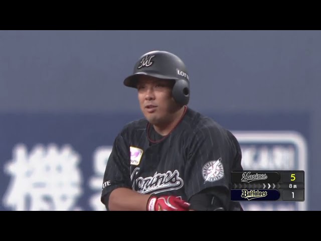 【8回表】マリーンズ・井上の2点タイムリーヒットで突き放す!! 2020/8/29 B-M