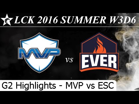 MVP vs ESC Game 2 Highlights + Damage - LCK Summer 2016 W3D6M8 MVP vs ESC Ever