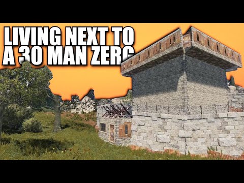 LIVING NEXT TO a 30 MAN ZERG on WIPE DAY | Rust Solo Survival (1 of 5)