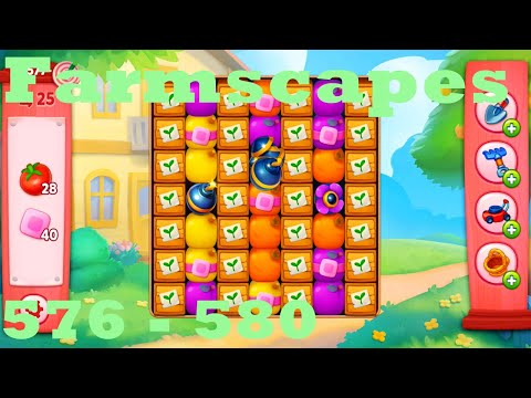 Farmscapes Level 576 - 580 HD Gameplay Walkthrough |  3 - match game | android | ios | pc | app
