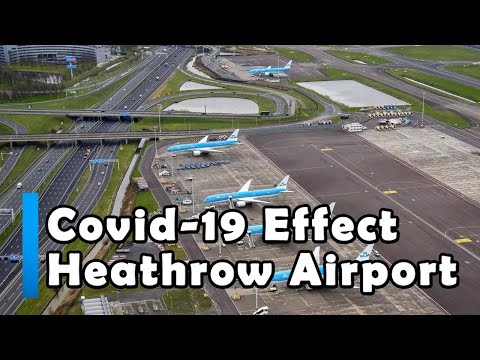 Drone Footage HEATHROW AIRPORT Under Covid-19 LOCKDOWN