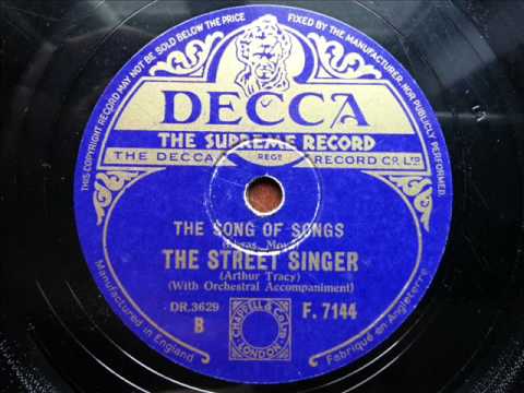 ARTHUR TRACY (THE STREET SINGER) - The Song Of Songs