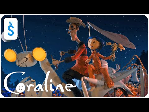 Coraline (2009) | Scene: A jumping mouse leads Coraline back to the door leading to the Other World