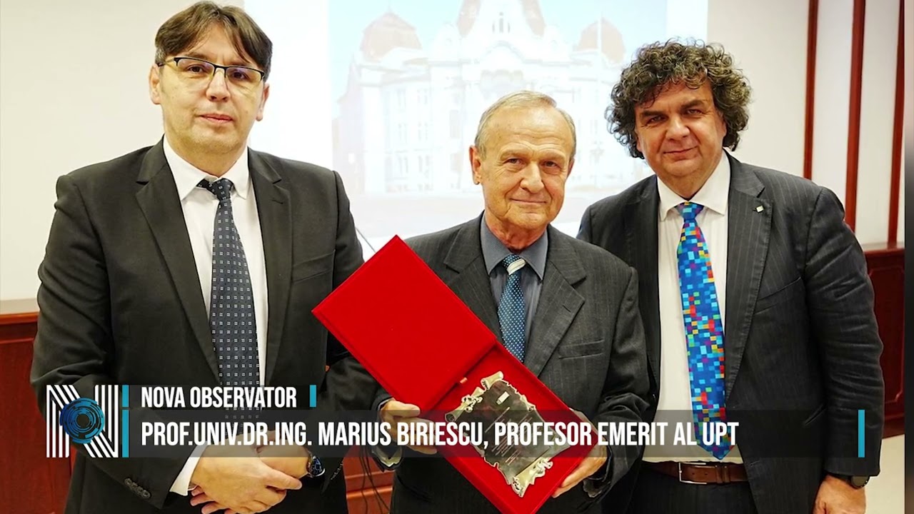 Prof.univ.dr.ing. Marius Biriescu, Profesor Emerit al UPT