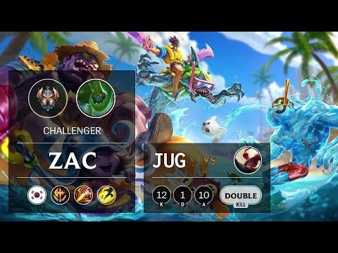Zac Jungle vs Lee Sin - KR Challenger Patch 9.24