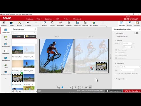 Videos im CEWE FOTOBUCH einfügen