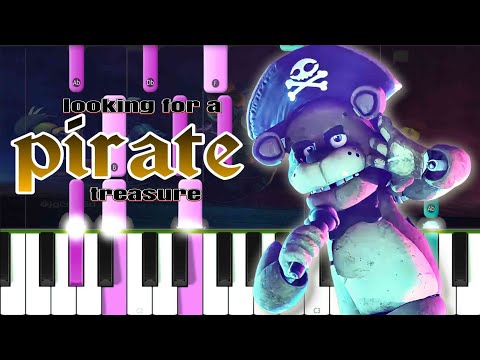 FNAF Looking for a pirate treasure in 4K - Five Nights at Freddys Piano