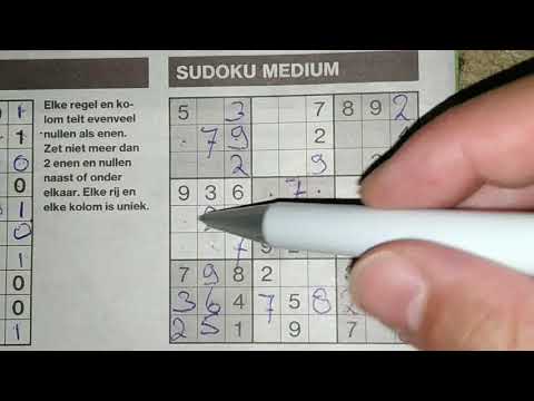 Everyone can try this puzzle, a Medium Sudoku (with a PDF file) 07-31-2019 part 2 of 3