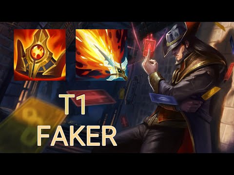 T1 Faker Twisted Fate Mid VS Qiyana | KR GrandMaster Patch 14.3