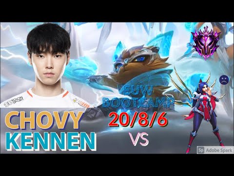 CHOVY KENNEN TOP VS IRELIA (EUW bootcamp) 20/8/6 Masters