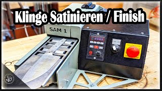SAM 1  Satiniermaschine - Messerklinge Satinieren maschinelles Handfinish ohne Kraftaufwand