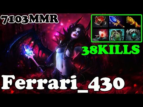 Dota 2 - Ferrari_430 7103 MMR Plays Queen of Pain vol 7# - Ranked Match Gameplay