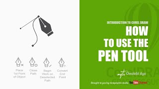 How to use  the pen tool in coreldraw