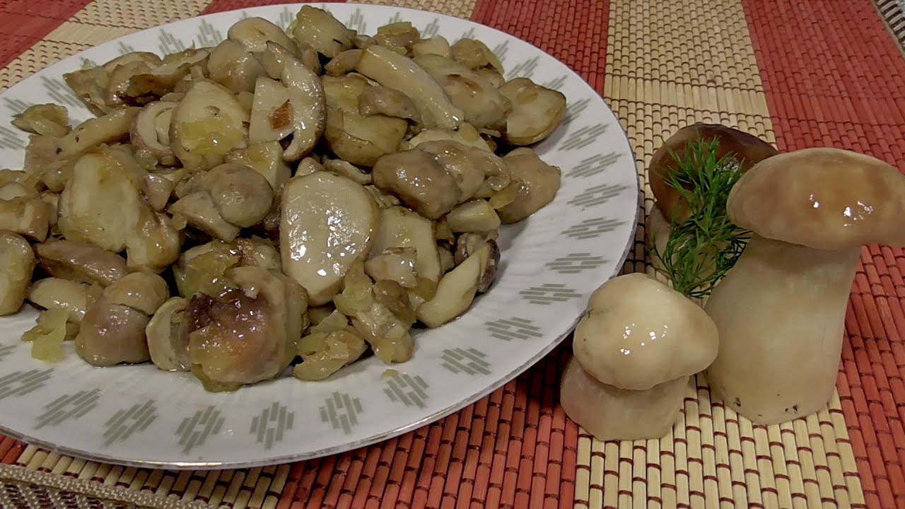 Смотреть сколько жарить белые грибы сейчас сколько жарить белые грибы