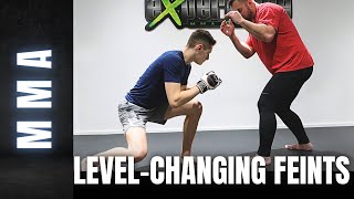 MMA | Using Level-Changing Feints to Open Up the Takedown