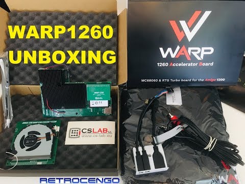 WARP 1260 Unboxing video. Amiga 1200 Turbo card from CS-LAB