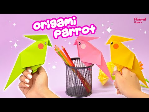 Origami Paper Parrot | How to easy origami bird